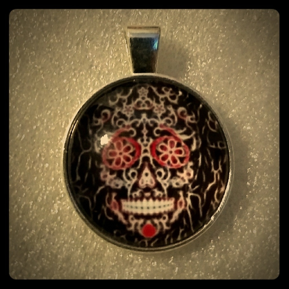 LATIN SKULL - Pendant Necklace - Festival Fashion